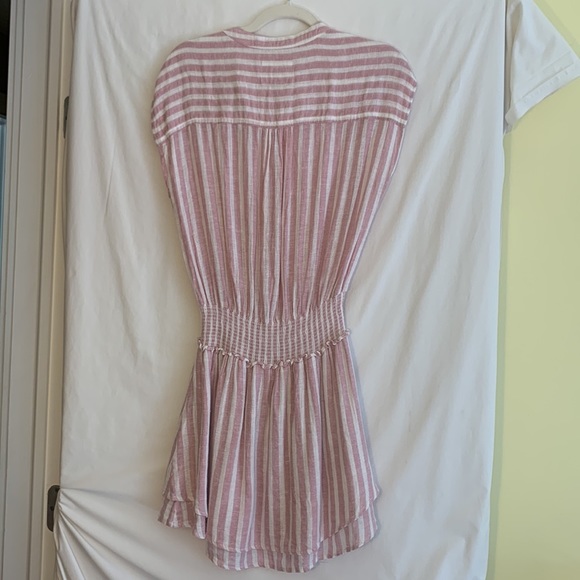 Rails Angelina linen dress rose stripe S - Picture 12 of 12